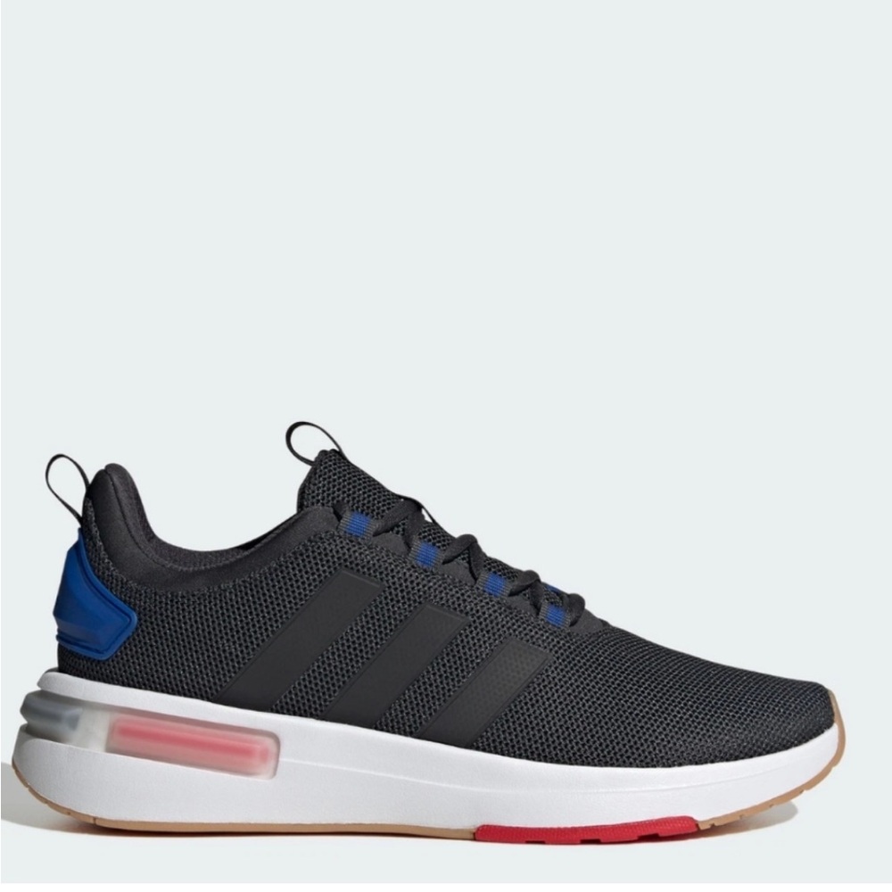 Adidas Racer TR23 Sneaker Running Shoes Men's Size 9 Carbon Black Royal Blue NEW